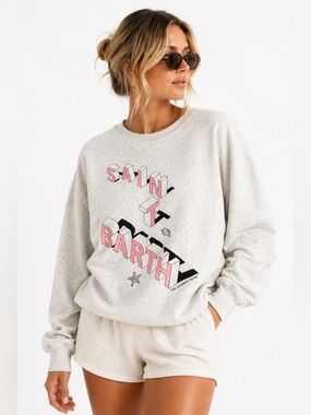 The Laundry Room Saint Barth Graphic Sweatshirt Medium NWT